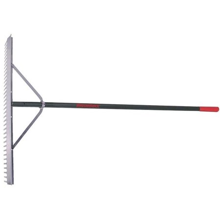 RAZOR-BACK Landscape Rake, 4325 in L Head, 36 in W Head, 36 Tine, Aluminum Head 63000